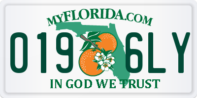 FL license plate 0196LY