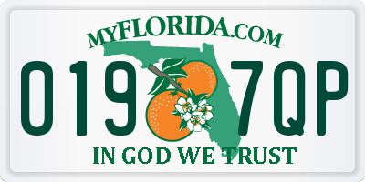 FL license plate 0197QP