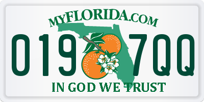 FL license plate 0197QQ
