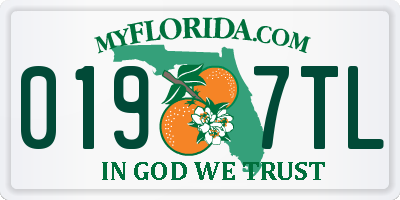 FL license plate 0197TL