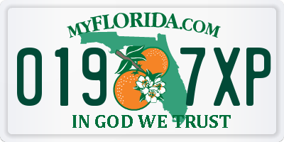 FL license plate 0197XP