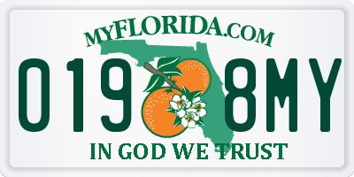 FL license plate 0198MY
