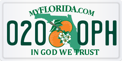 FL license plate 0200PH