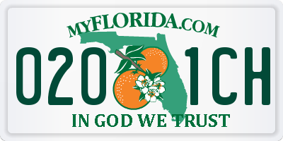 FL license plate 0201CH