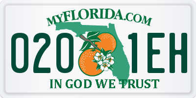 FL license plate 0201EH