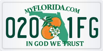 FL license plate 0201FG