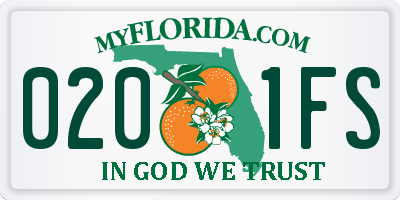 FL license plate 0201FS