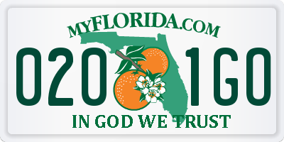 FL license plate 0201GO