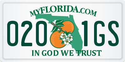 FL license plate 0201GS