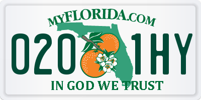 FL license plate 0201HY