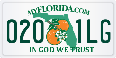 FL license plate 0201LG