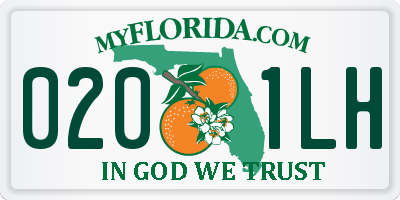 FL license plate 0201LH