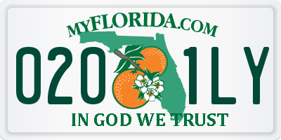 FL license plate 0201LY