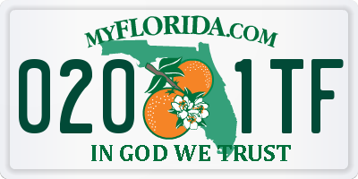FL license plate 0201TF
