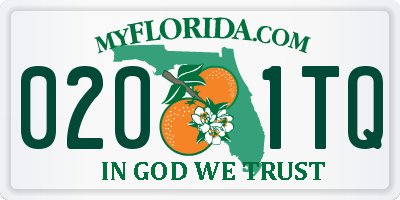 FL license plate 0201TQ