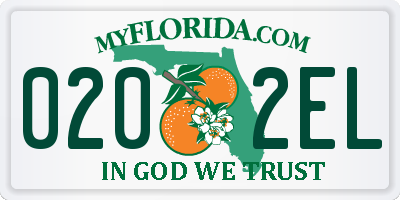 FL license plate 0202EL