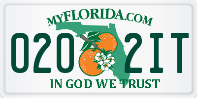 FL license plate 0202IT