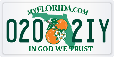 FL license plate 0202IY
