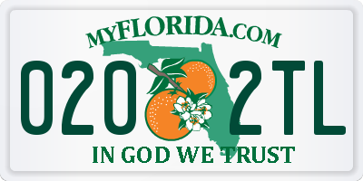 FL license plate 0202TL
