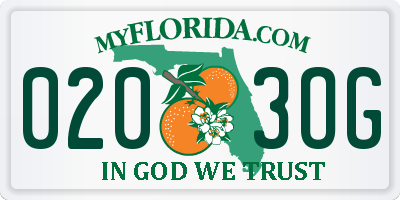 FL license plate 0203OG