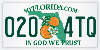 FL license plate 0204TQ