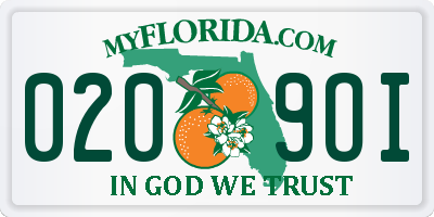 FL license plate 0209OI