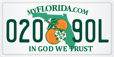 FL license plate 0209OL