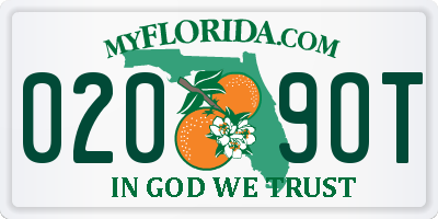 FL license plate 0209OT