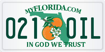 FL license plate 0210IL