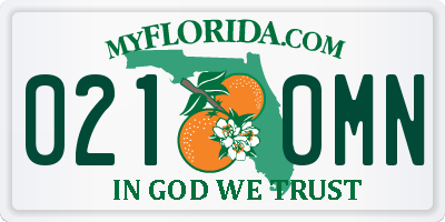 FL license plate 0210MN