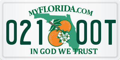FL license plate 0210OT