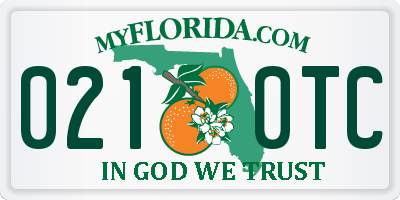 FL license plate 0210TC