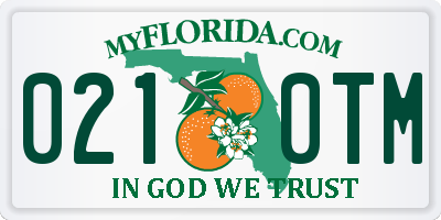 FL license plate 0210TM