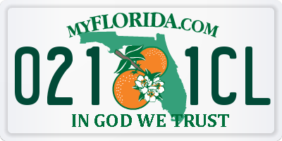FL license plate 0211CL