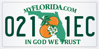 FL license plate 0211EC