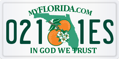 FL license plate 0211ES