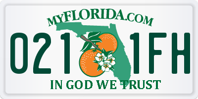 FL license plate 0211FH