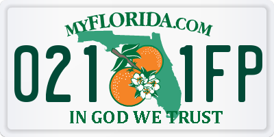 FL license plate 0211FP