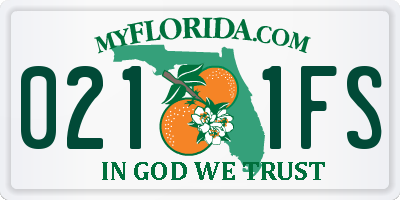 FL license plate 0211FS