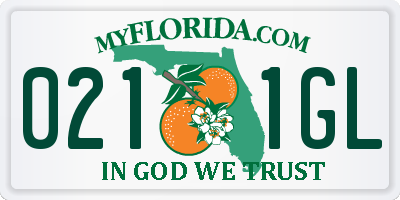 FL license plate 0211GL