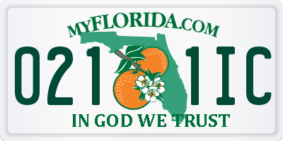 FL license plate 0211IC