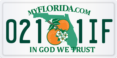 FL license plate 0211IF