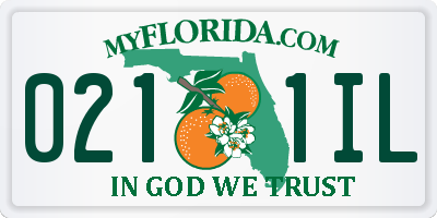 FL license plate 0211IL