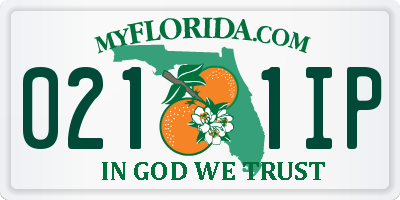 FL license plate 0211IP