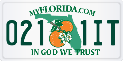 FL license plate 0211IT