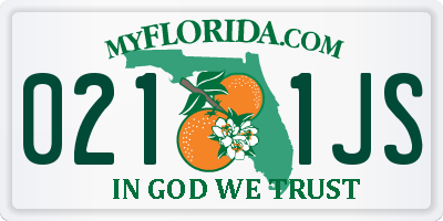 FL license plate 0211JS