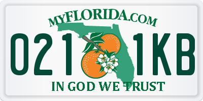 FL license plate 0211KB