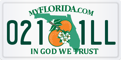 FL license plate 0211LL