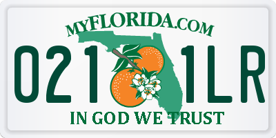 FL license plate 0211LR