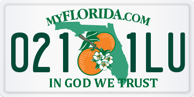 FL license plate 0211LU